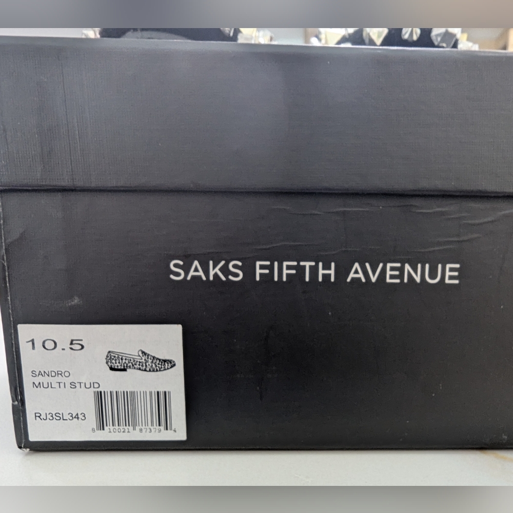 Never Worn. Still In Box! Saks Fifth Avenue Studded Sandro Shoes - Picture 4 of 4